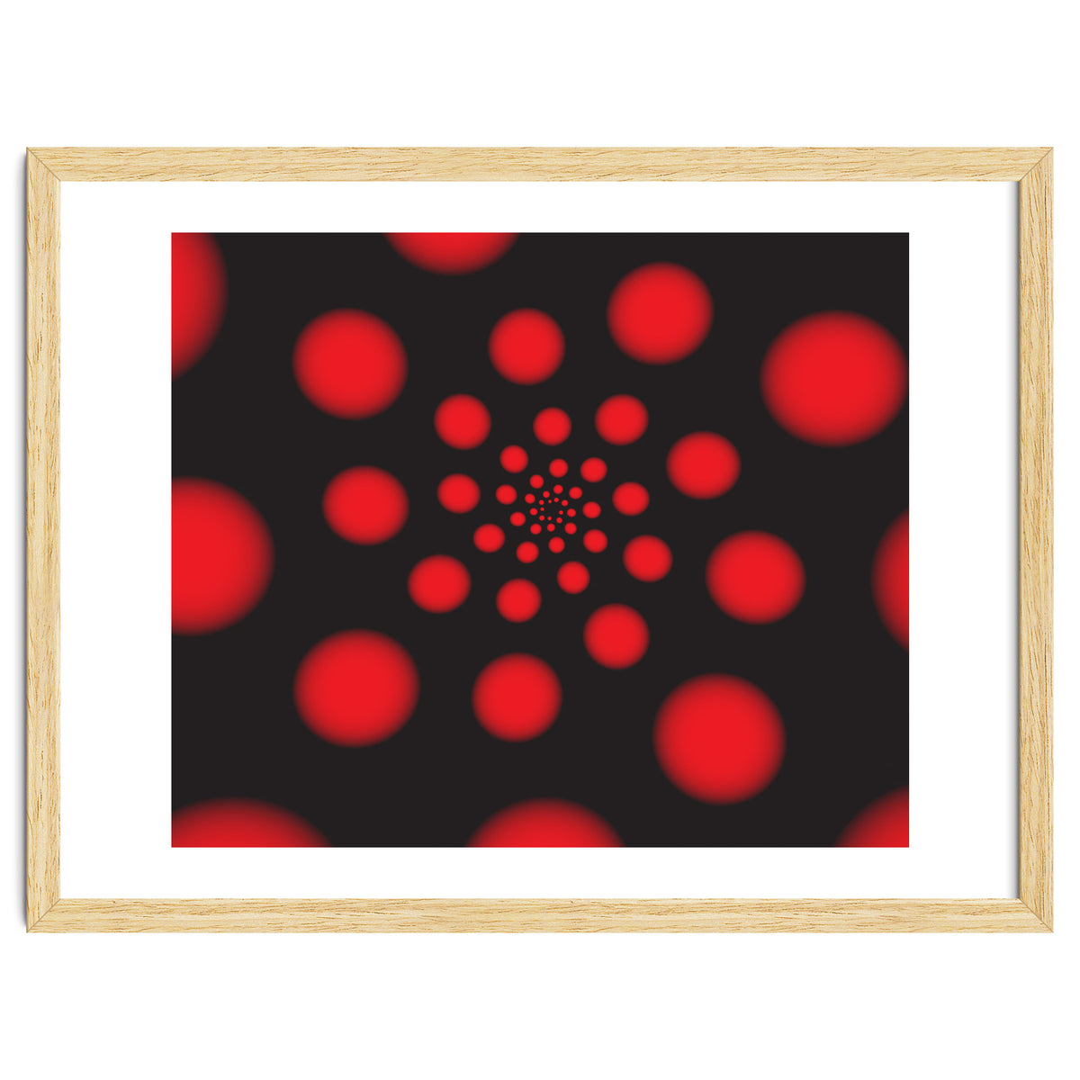 Red Spiral Dots