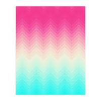 Chevron pink and blue (Print Only)