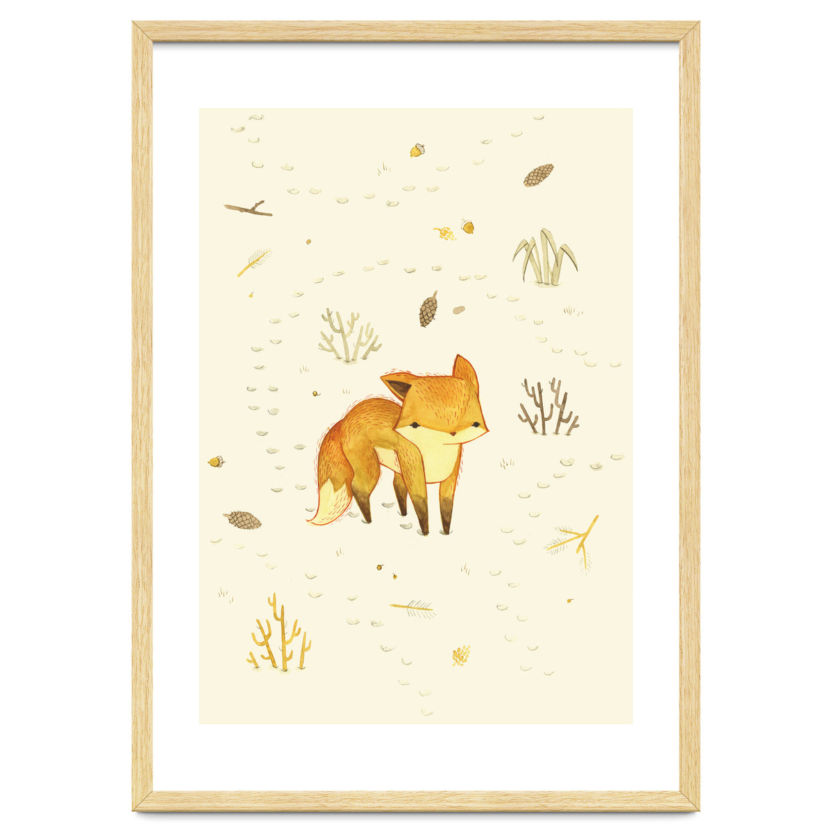 Lonely Winter Fox