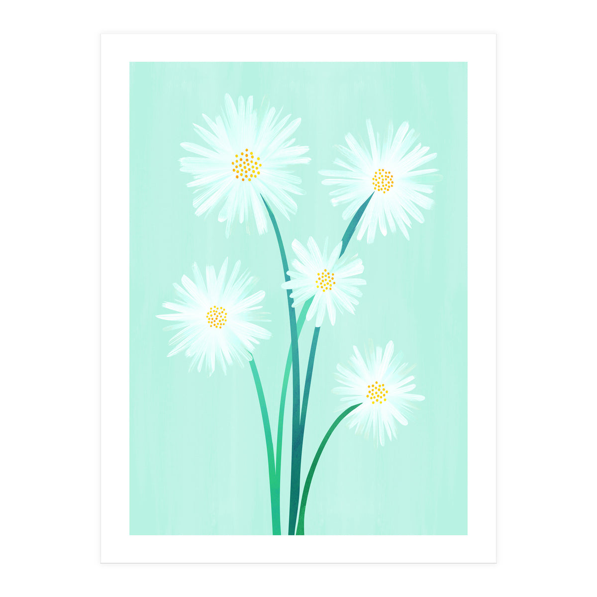 Mint Wildflower Bouquet (Print Only)