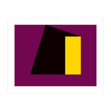 Geometric Shapes No. 55 - purple & yellow (Print Only) thumbnail