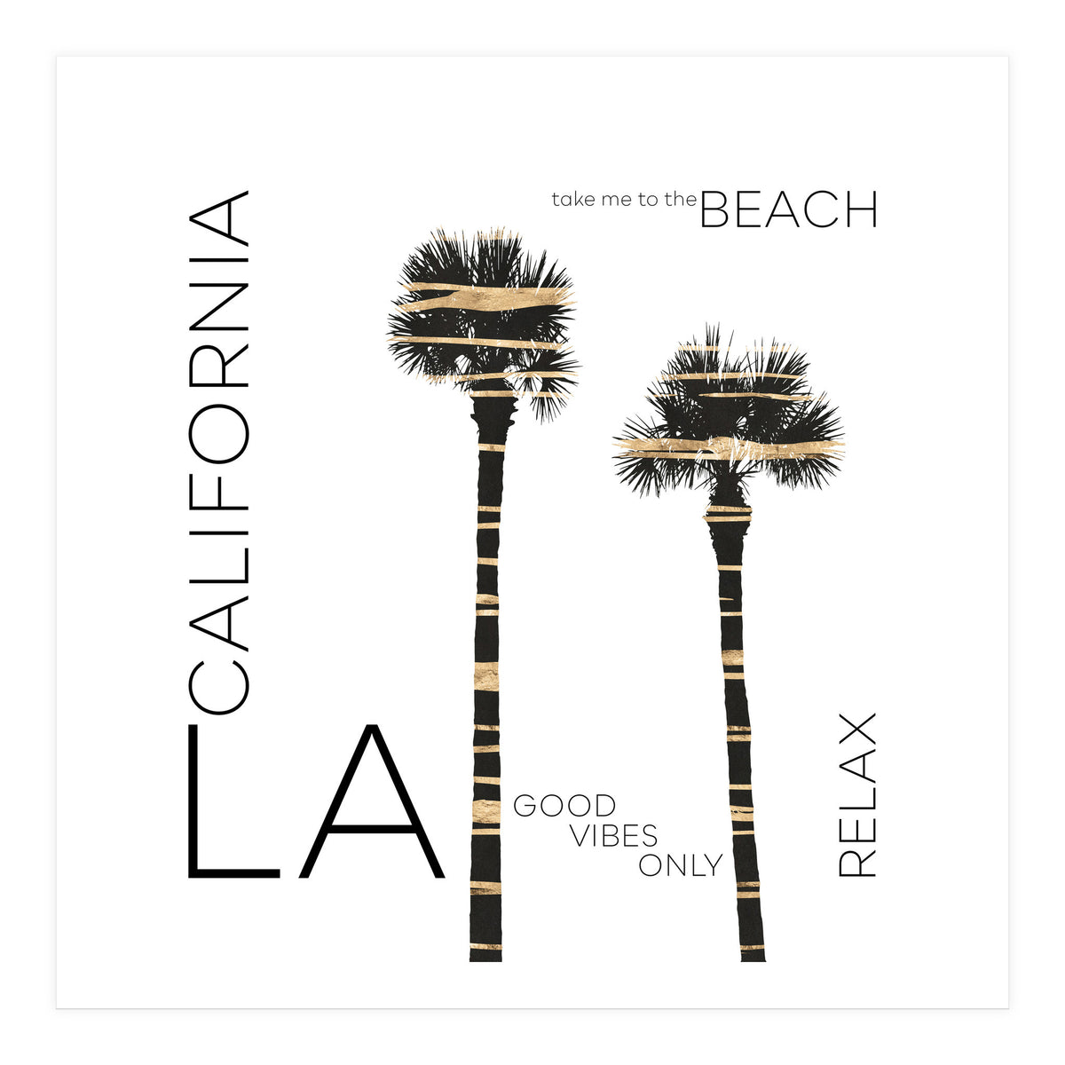 Urban Art LA Palm Trees (Print Only)