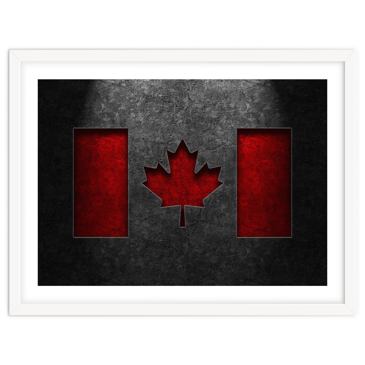 Canadian Flag Stone Texture