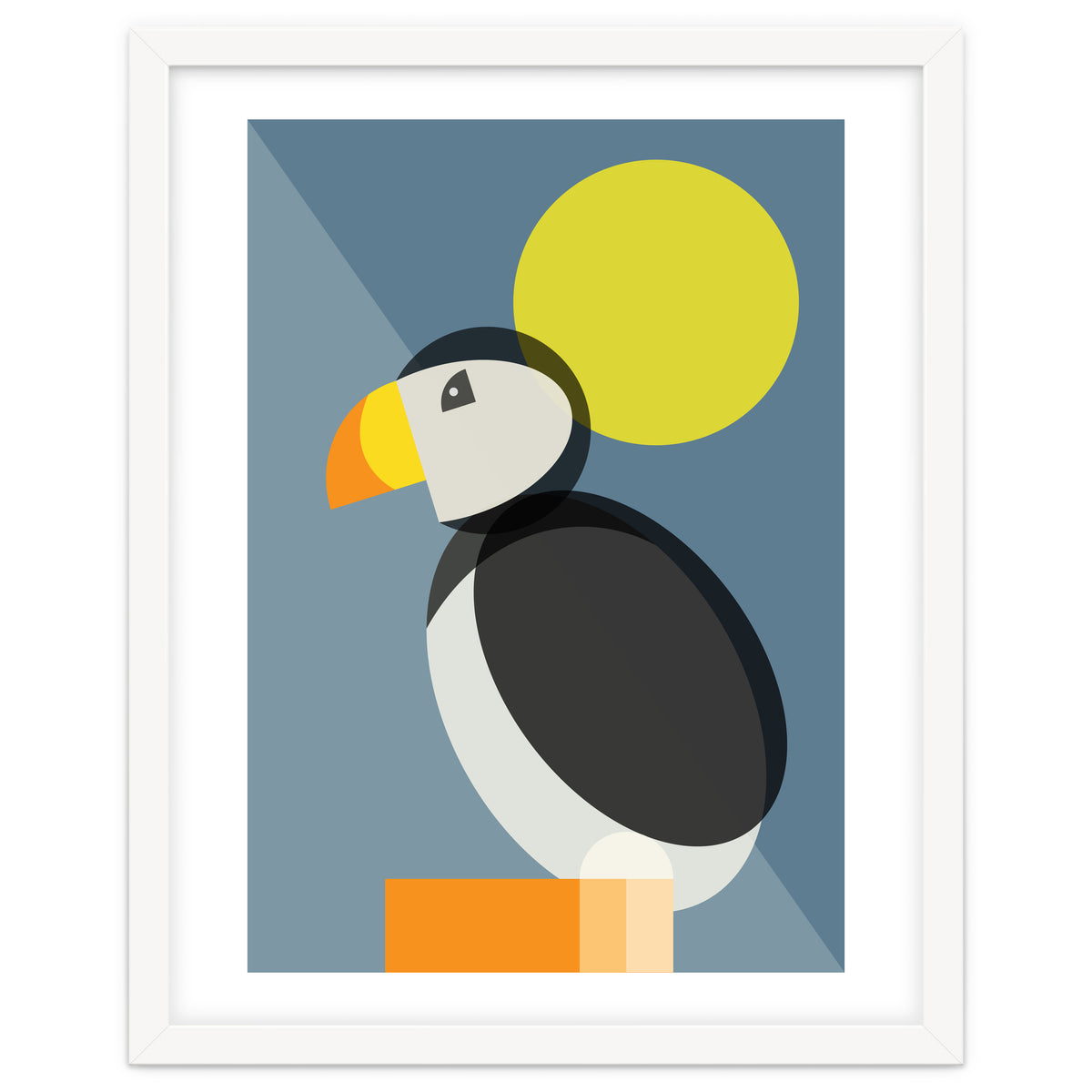 Mid Century Geometric Puffin
