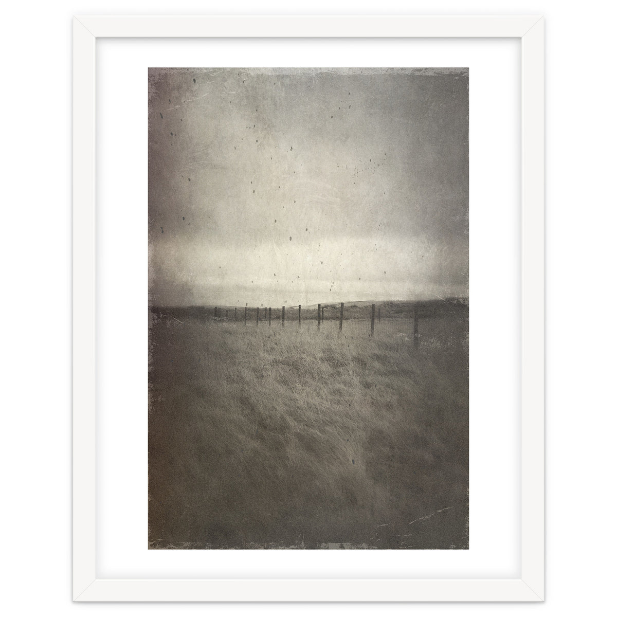 Bleak winter landscape of Saddleworth Moor