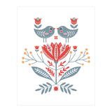 Scandinavian Folk Birds & Flowers (Print Only) thumbnail