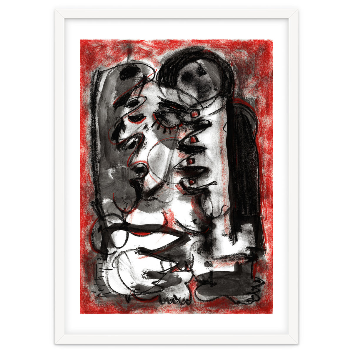 Shame - white background