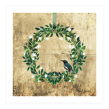 Wreath #White Flowers & Bird #Royal collection (Print Only) thumbnail
