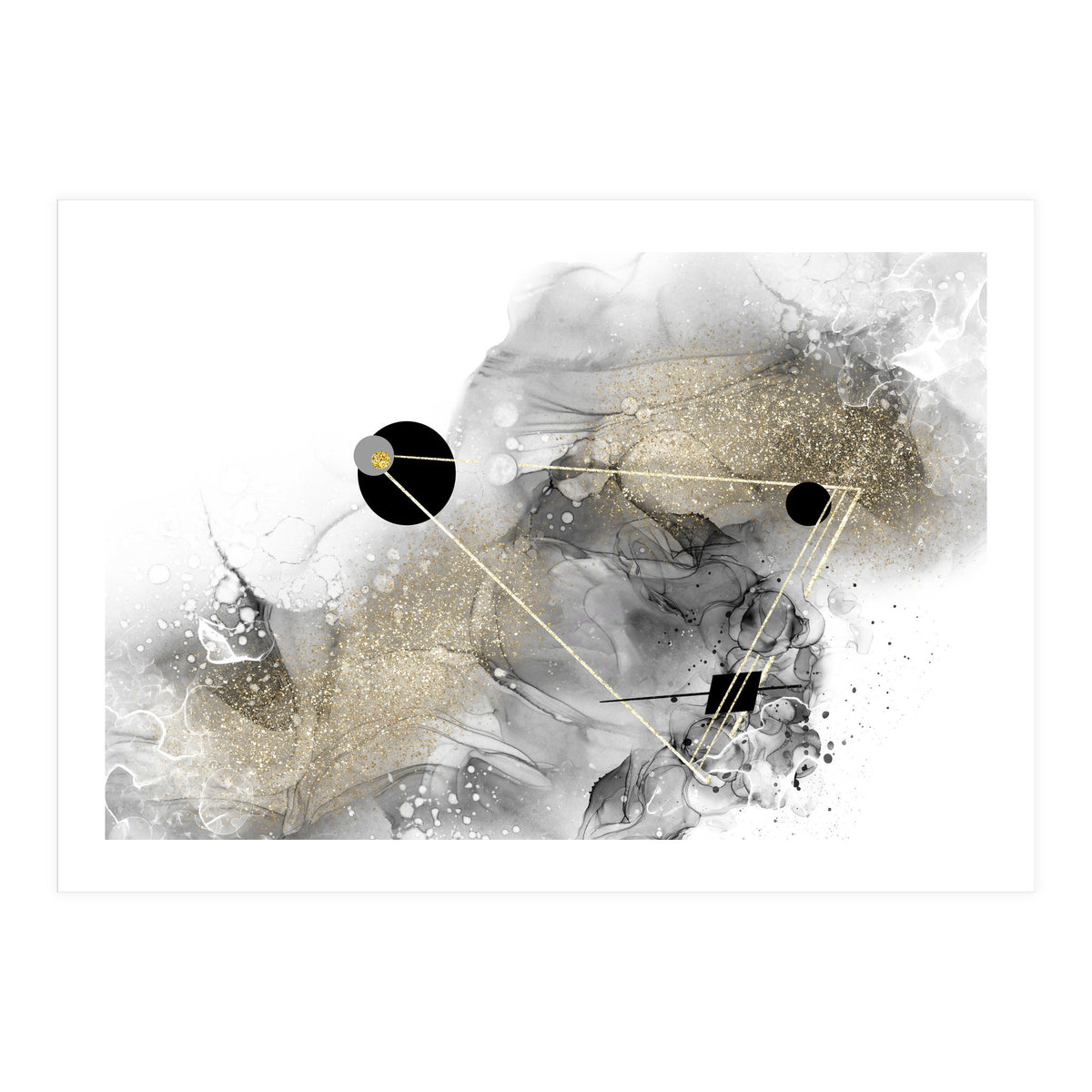 ALCOHOL INK Abstract galaxy (Print Only)