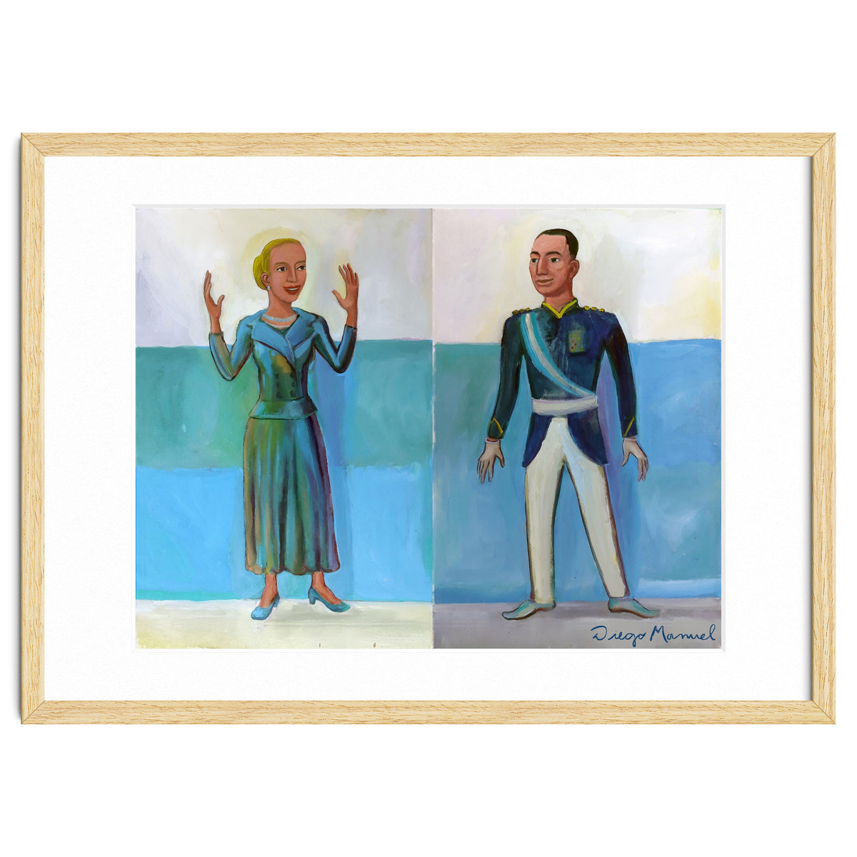 Diptico Evita Y Peron