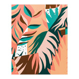 Watching The Leaves Turn, Tropical Autumn Colorful Eclectic Abstract Palm Nature Boho Graphic Design (Print Only) thumbnail