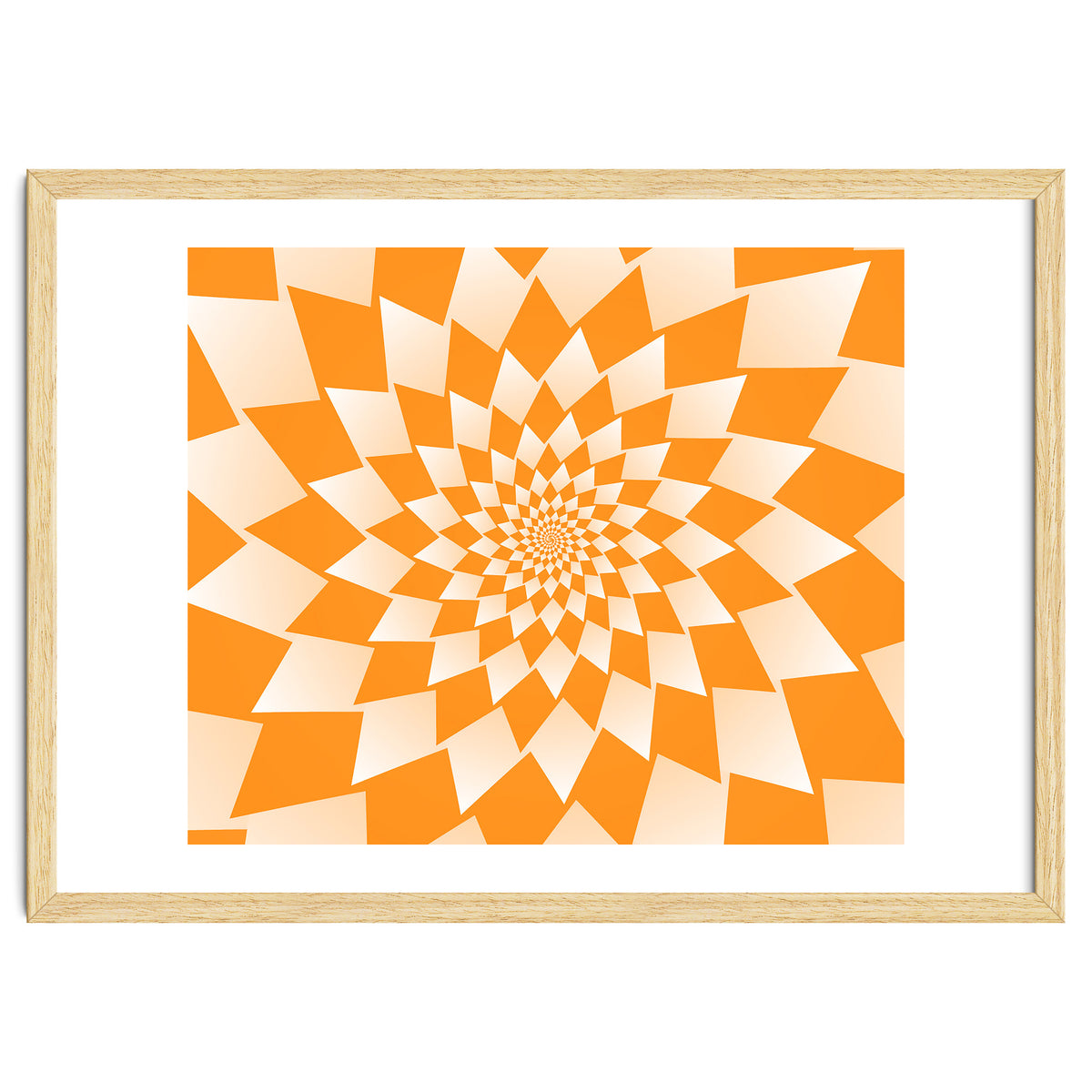 Abstract Orange Geometric