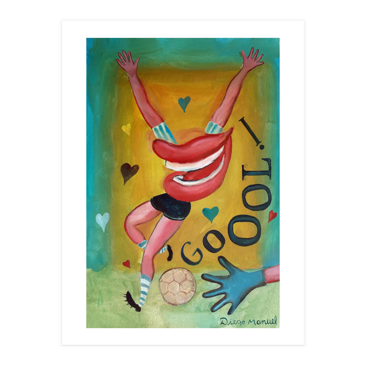 Goool Y Corazones 2 (Print Only)