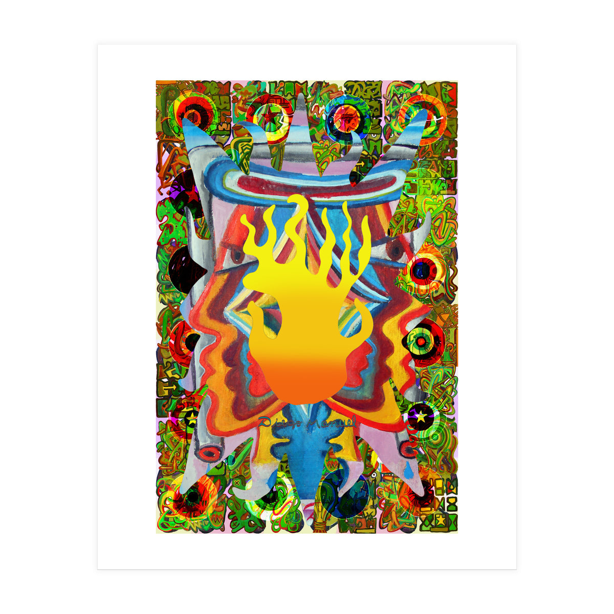 Fuego Y Graffiti 14 (Print Only)