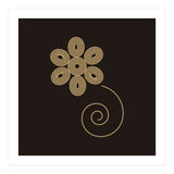 Golden flower | geometric minimal (Print Only) thumbnail