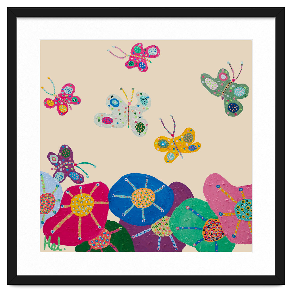 Butterflies Garden (pink)