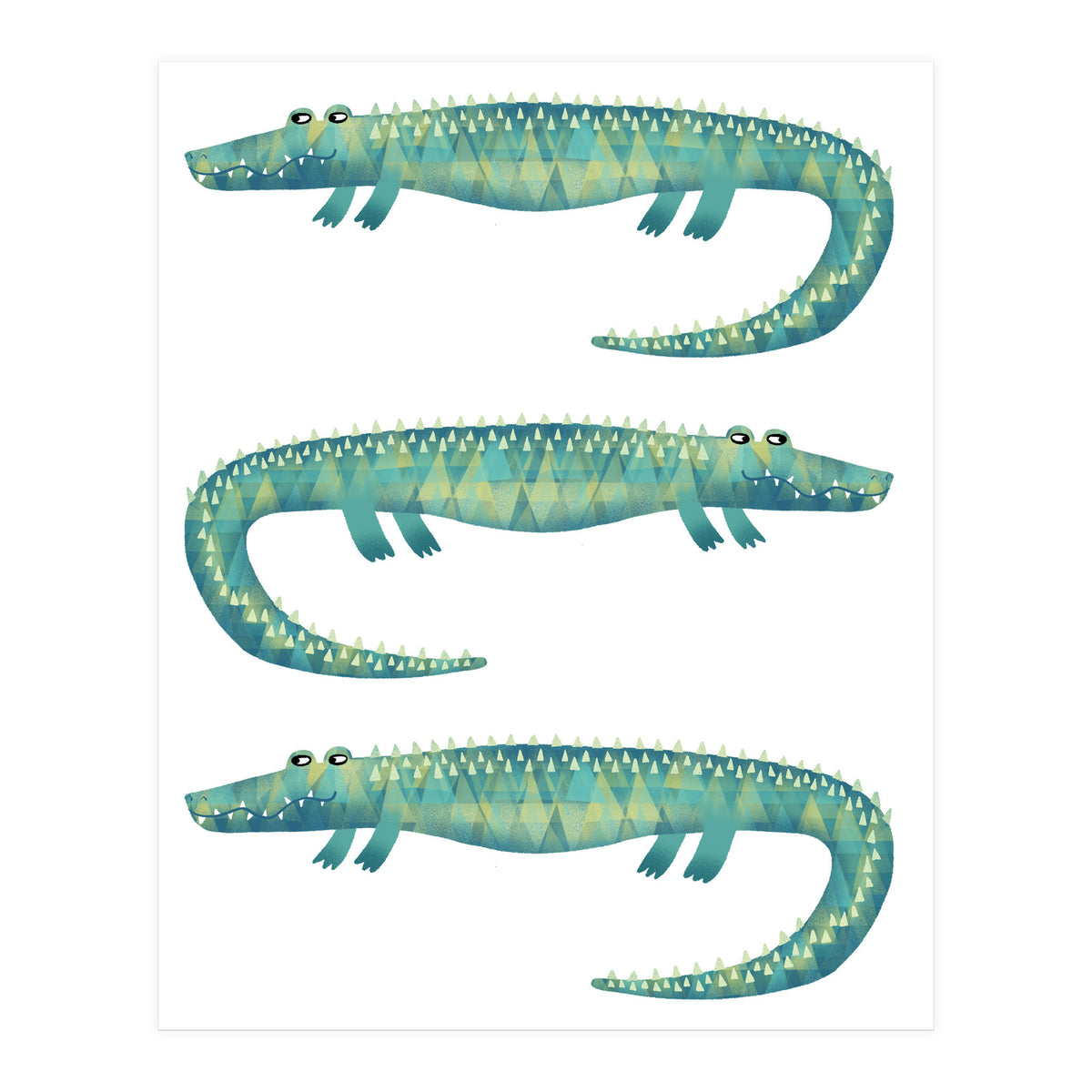 Alligator Trio (Print Only)