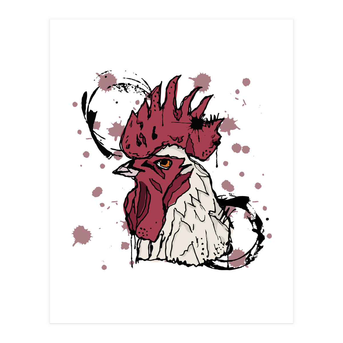 Rooster Sketch (Print Only)