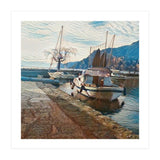 Boats on GardaSee, Italy. (Print Only) thumbnail