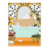 Ram Bathing in Moroccan Style Bathroom (Print Only) thumbnail