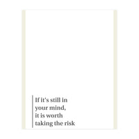 TAKING THE RISK (Print Only)