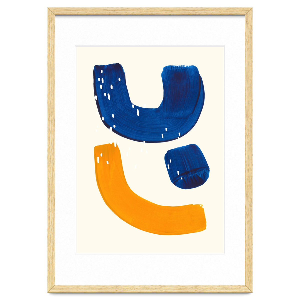 Blue Umbrella For A Yellow Banana