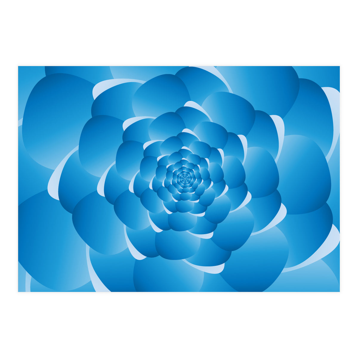 Sky Cloud Spiral Blue Spiral (Print Only)