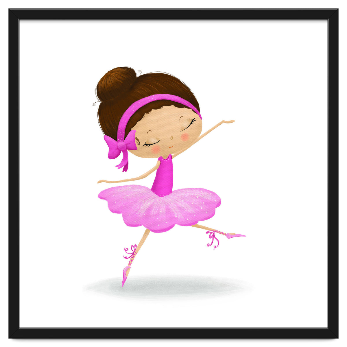 Adorable Ballerina Nursery Print