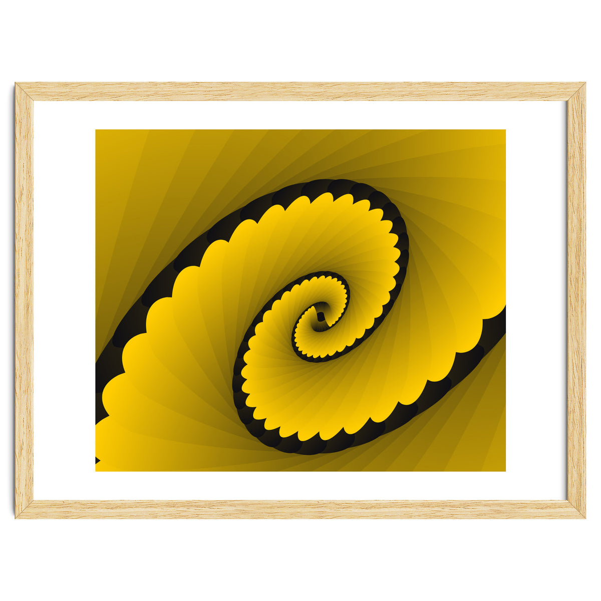 Abstract Floral Yellow