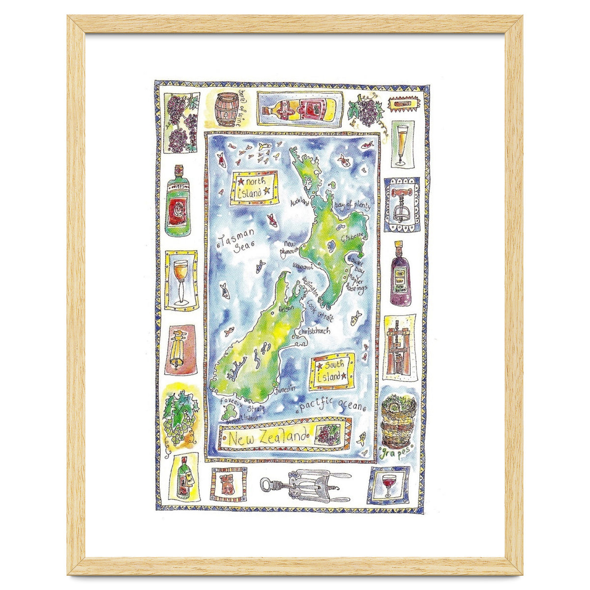 A wine map of New Zealand