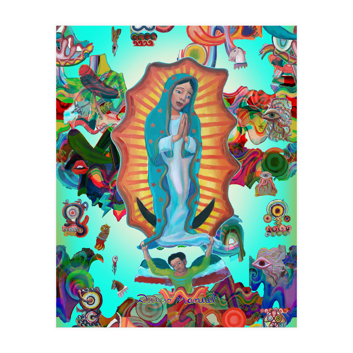 Virgen Y Graffiti 16 (Print Only)