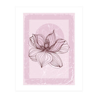 Modern Magnolia flower nature (Print Only)