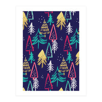 Christmas Pattern Trees (Print Only)