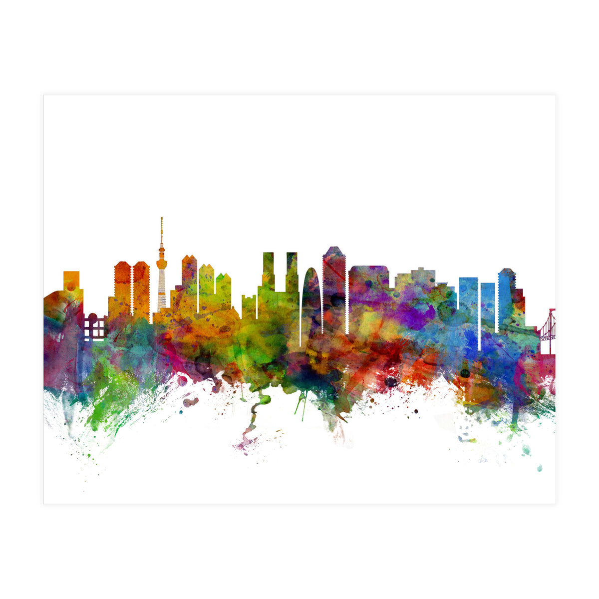 Tokyo Japan Skyline (Print Only)