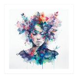 Watercolor Tropical Woman #16 (Print Only) thumbnail