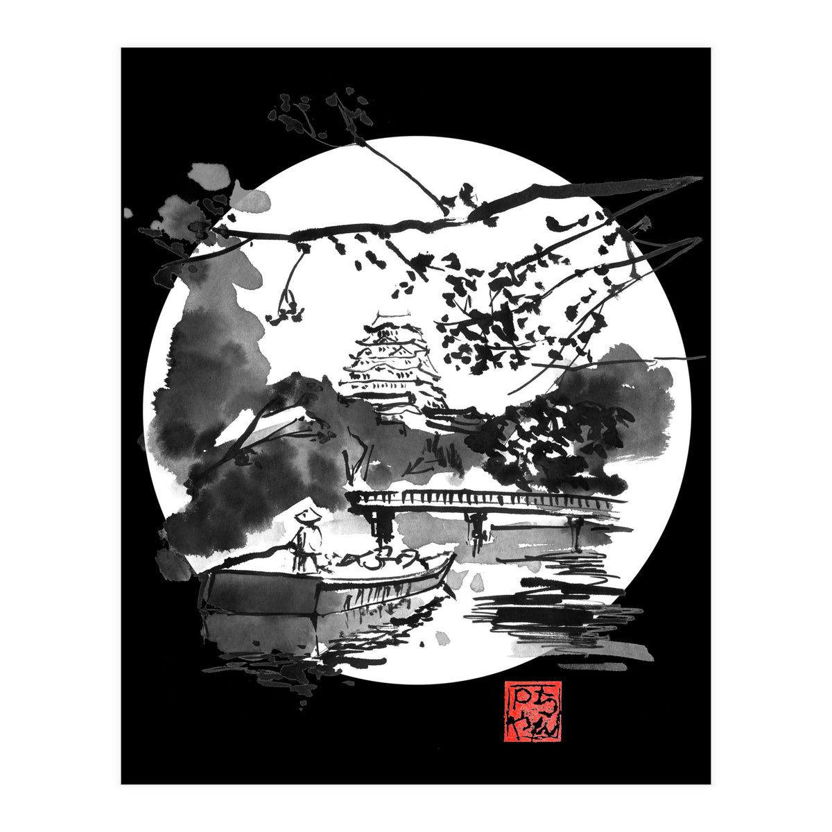 the bridge in white (Print Only)