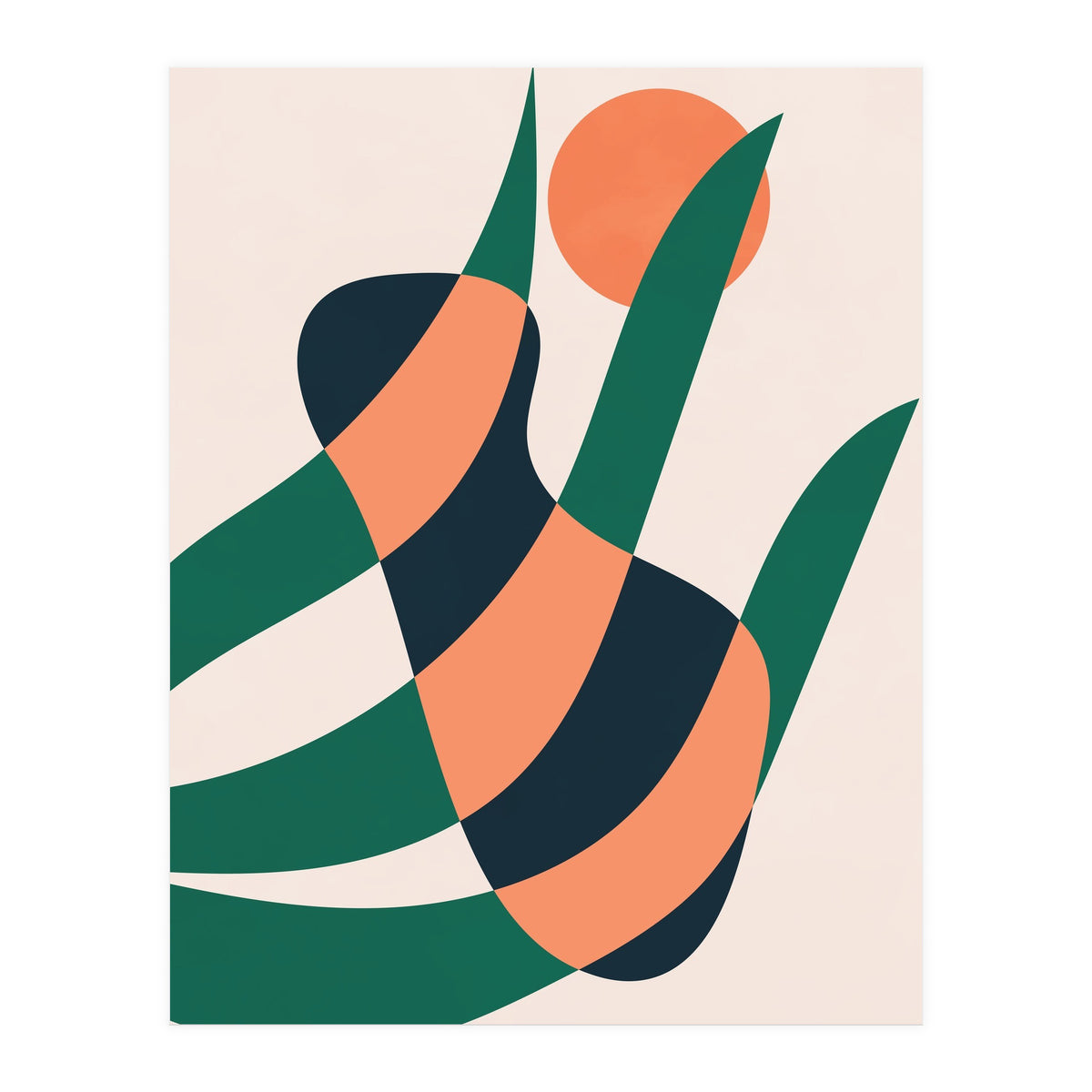 Botanical Plant Geometric Art (Print Only)