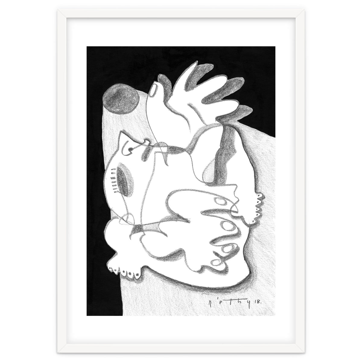 Dying in the Spotlight - b&w