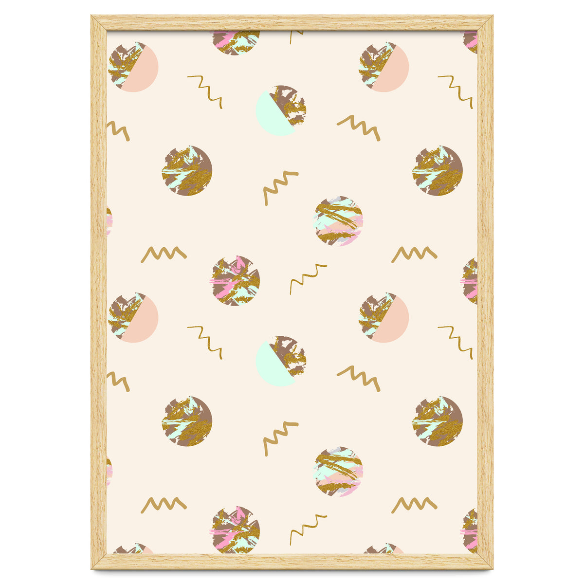 Abstract geometric vector painting