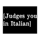 Judges You In Italian (Print Only) thumbnail