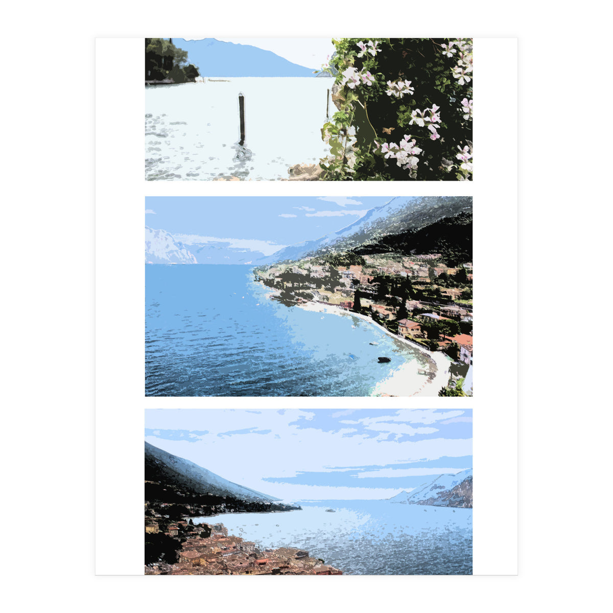 Lake Garda in Paints  (Print Only)