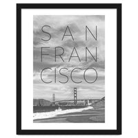 Golden Gate Bridge & Baker Beach | Text & Skyline