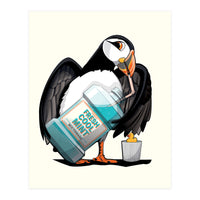 Puffin using Mouthwash (Print Only)