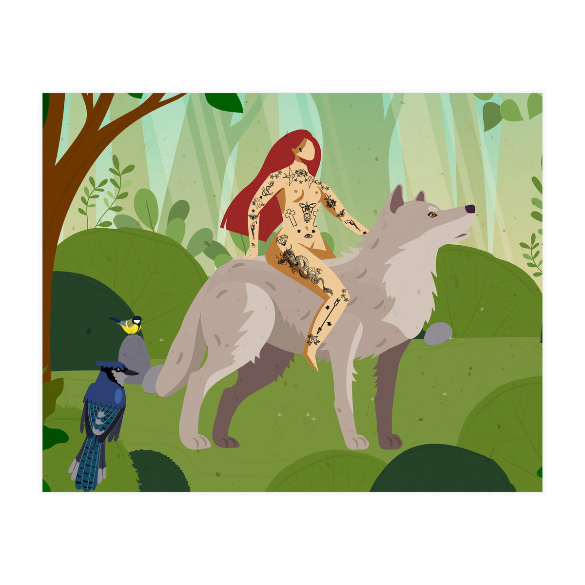 Riding My Wolf (Print Only)