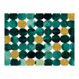 Dots pattern - emerald green and gold (Print Only) thumbnail
