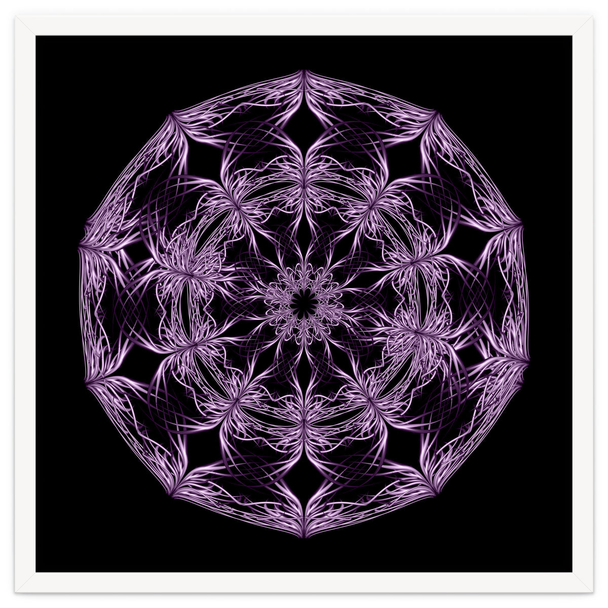Mandala purple and black