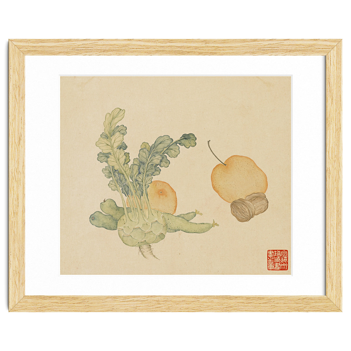 Wang Chengpi ~flowers And Vegetables, Vegetables, Fruits, Epiphyllum, Pears, Peppers