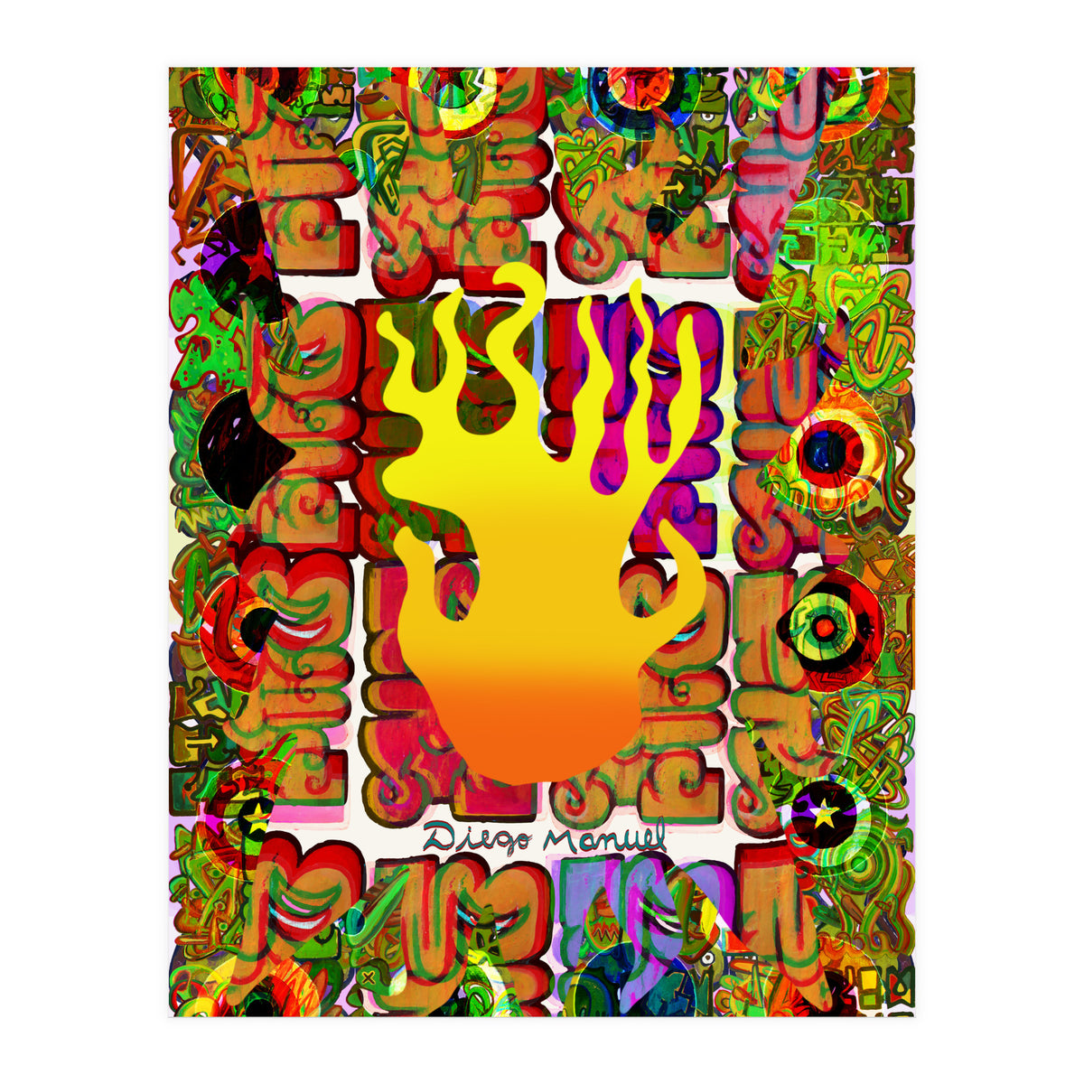 Fuego Y Graffiti 4 (Print Only)