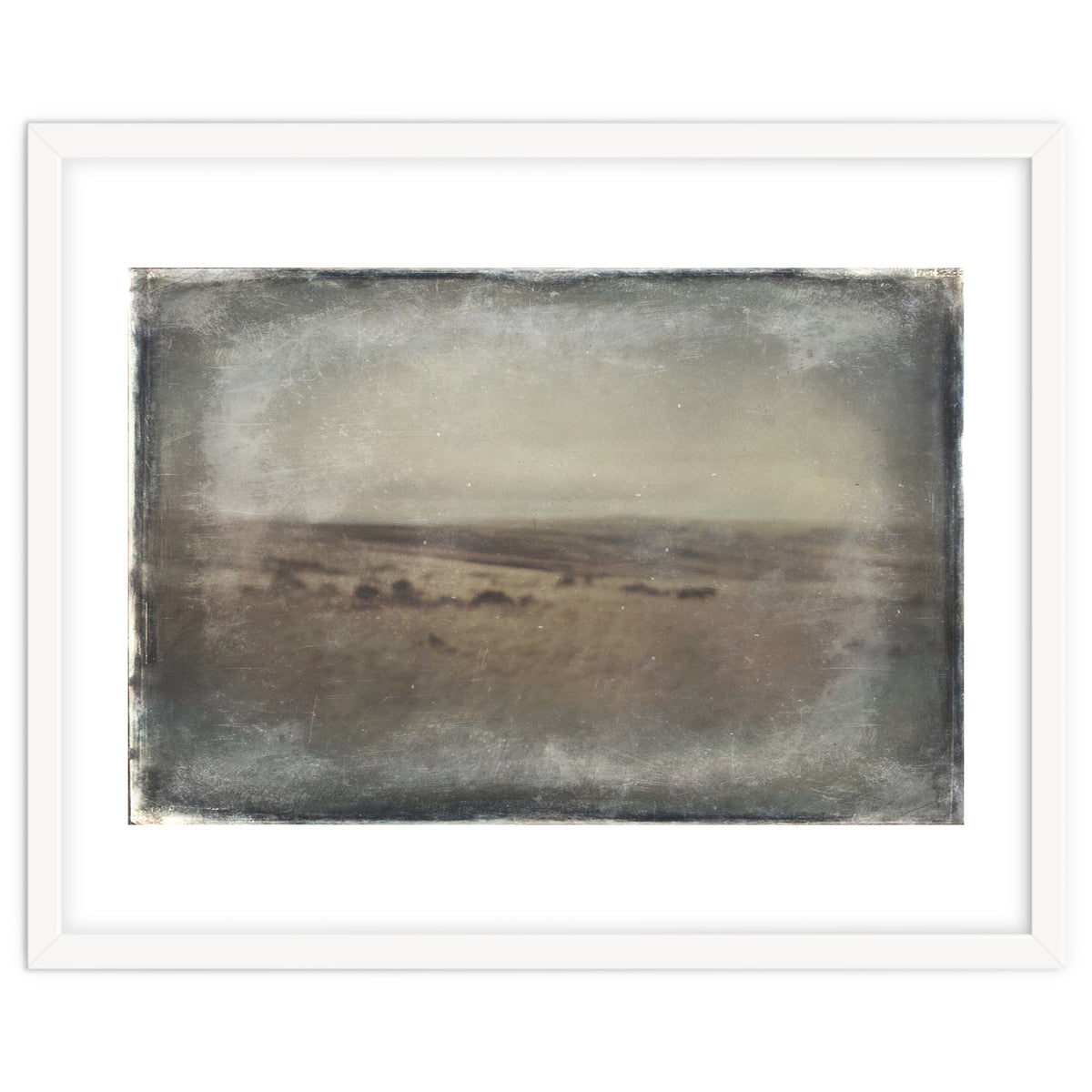 Bleak winter landscape of Saddleworth Moor