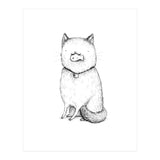 Kitty with a Fish Cracker (Print Only) thumbnail